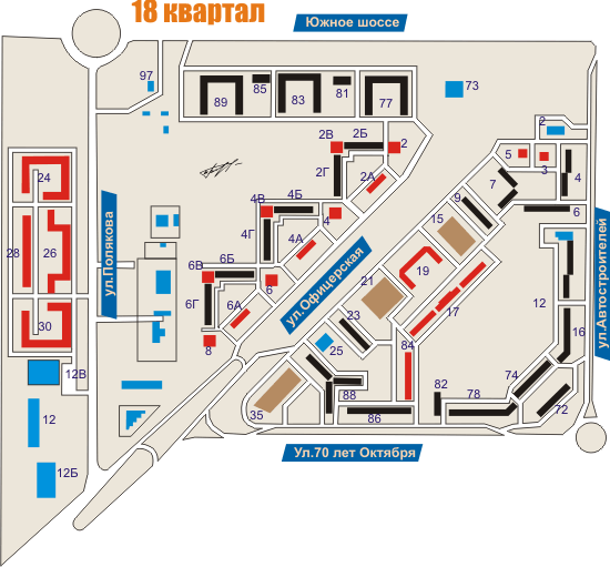 Карта тольятти автозаводской